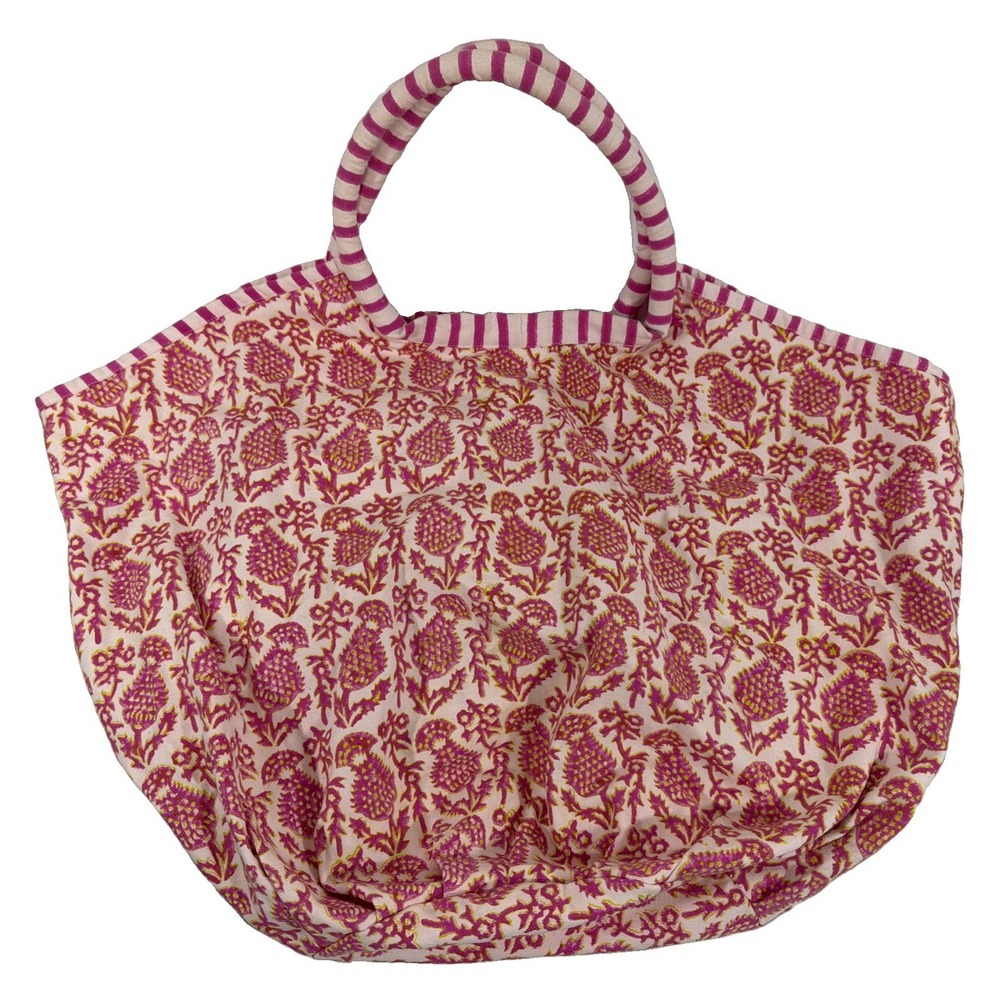 Roberta Roller Rabbit Bag Cotton Tote Pink Roberta Freymann 25" x 17"